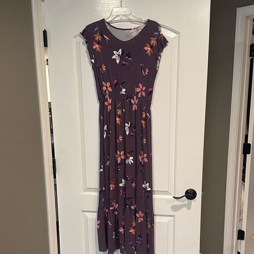 Bozzolo Purple Floral Dress